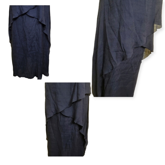 Exist Black Dark Gothic Tiered Layered Lounge Spaghetti Straps Maxi Dress🆕️✨ Sm - Picture 5 of 8